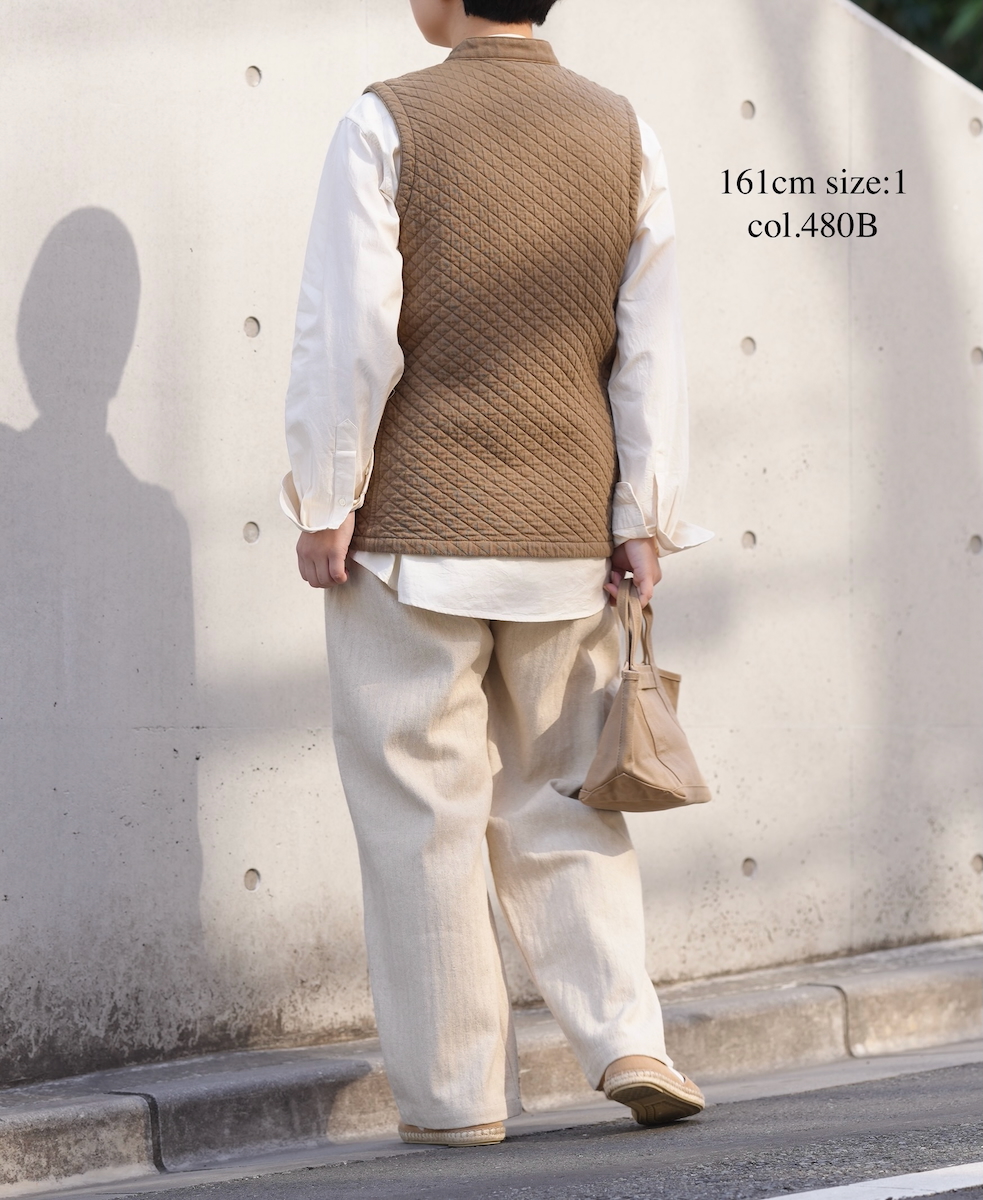 NAM2571P (ベスト) COTTON QUILT VEST