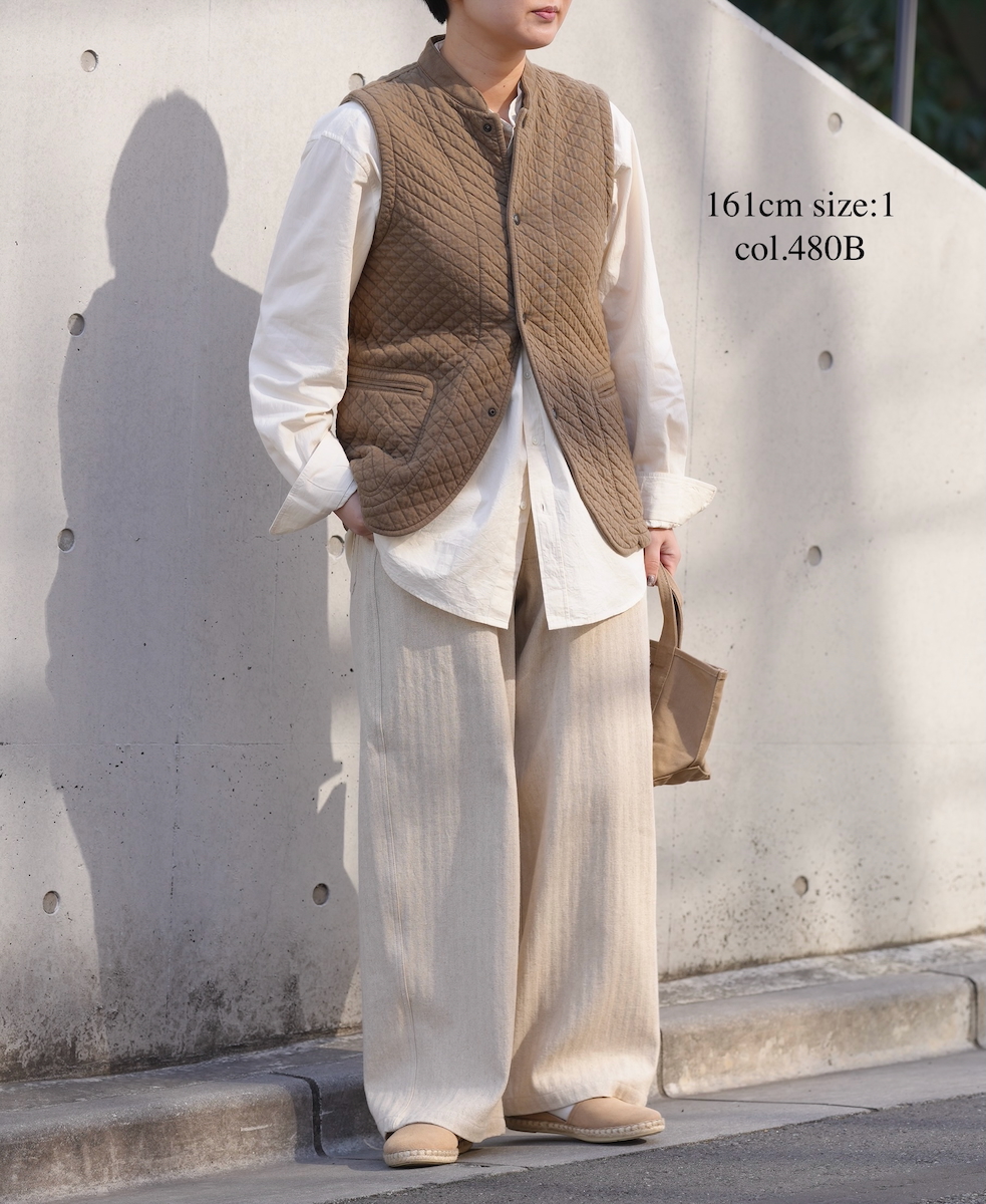 NAM2571P (ベスト) COTTON QUILT VEST