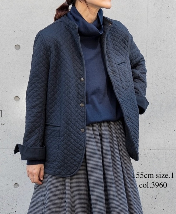 NAM2101 (ジャケット) COTTON QUILT STAND COLLAR JACKET