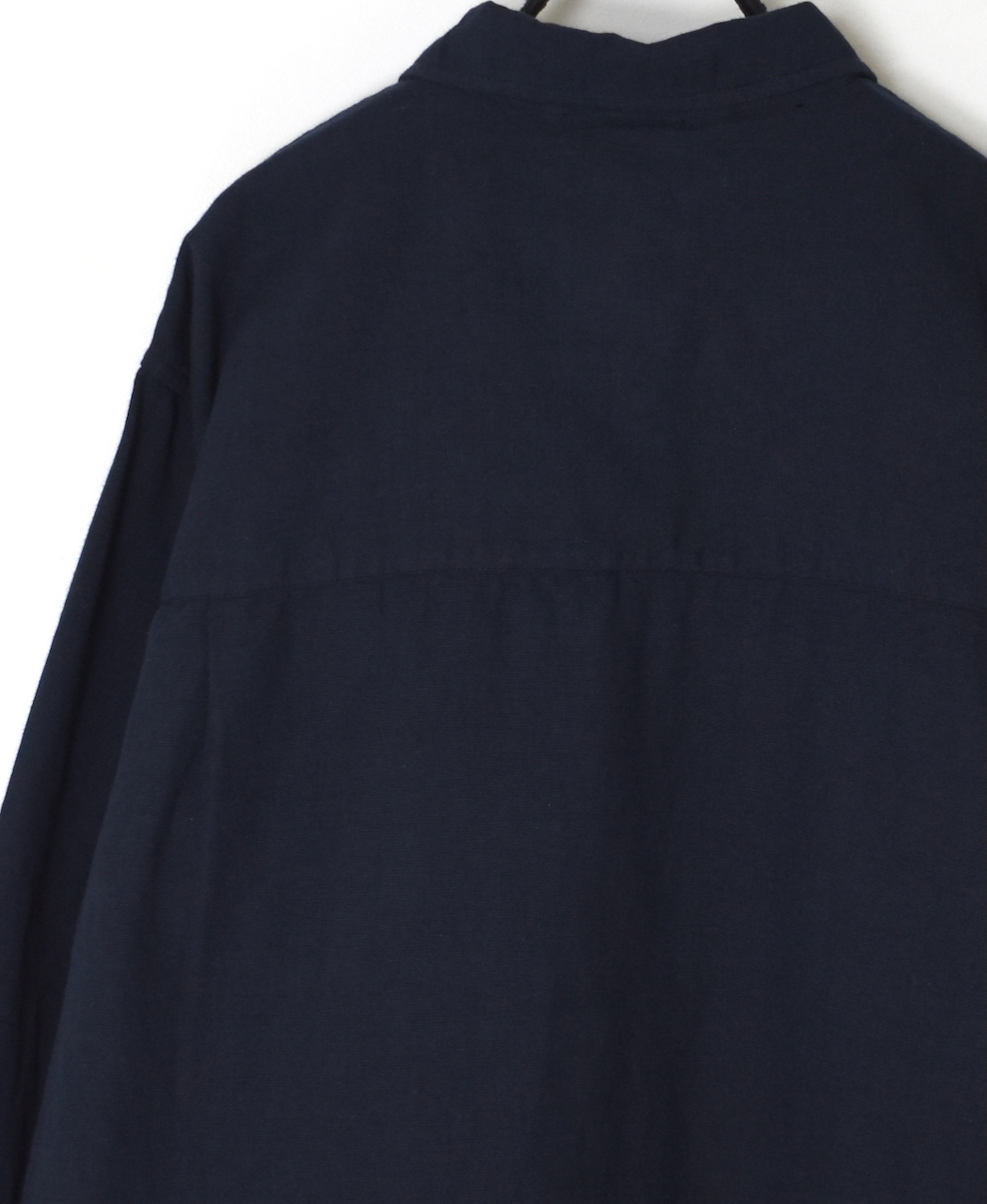 INHT2512CLD(シャツ) COTTON LINEN PLAIN OVERDYE ONE-UP COLLAR SHIRT