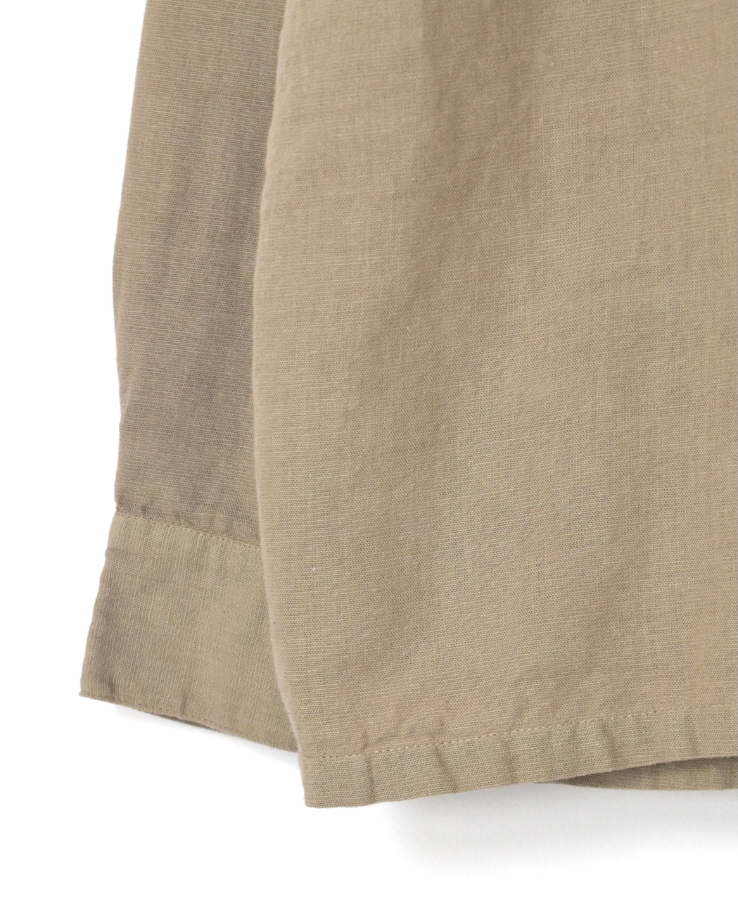 INHT2512CLD(シャツ) COTTON LINEN PLAIN OVERDYE ONE-UP COLLAR SHIRT