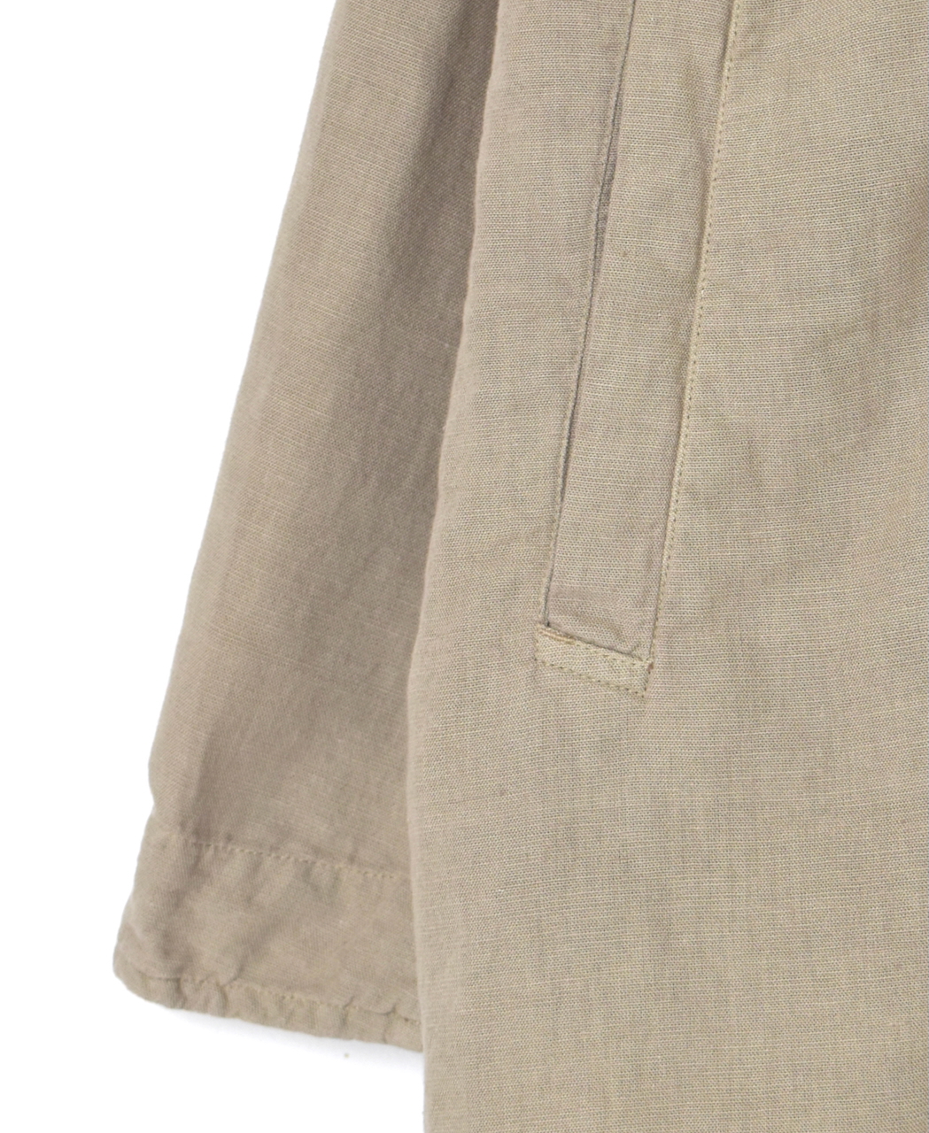 INHT2611CLD(ジャケット) COTTON LINEN PLAIN OVERDYE STAND COLLAR DOUBLE BREAST JACKET