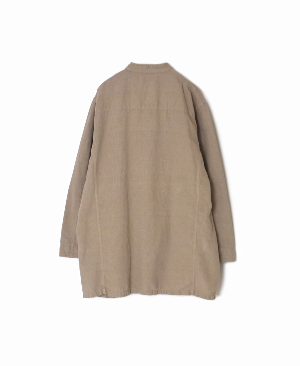 INHT2611CLD(ジャケット) COTTON LINEN PLAIN OVERDYE STAND COLLAR DOUBLE BREAST JACKET