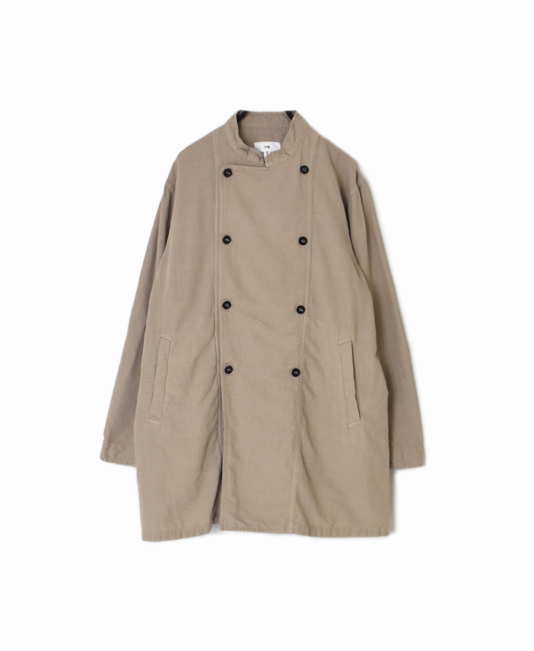 INHT2611CLD(ジャケット) COTTON LINEN PLAIN OVERDYE STAND COLLAR DOUBLE BREAST JACKET