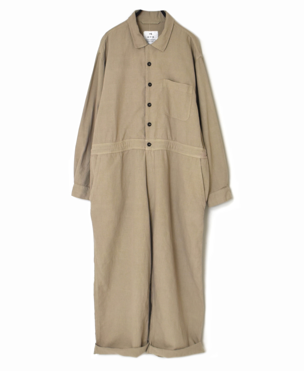 INHT2511CLD(オーバーオール) COTTON LINEN PLAIN OVERDYE ONE-UP COLLAR OVERALLS