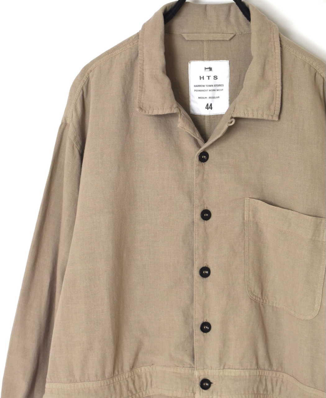 INHT2511CLD(オーバーオール) COTTON LINEN PLAIN OVERDYE ONE-UP COLLAR OVERALLS