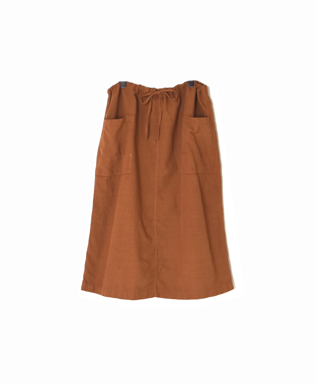 INHT2514CLD(スカート) COTTON LINEN PLAIN OVERDYE EASY SKIRT