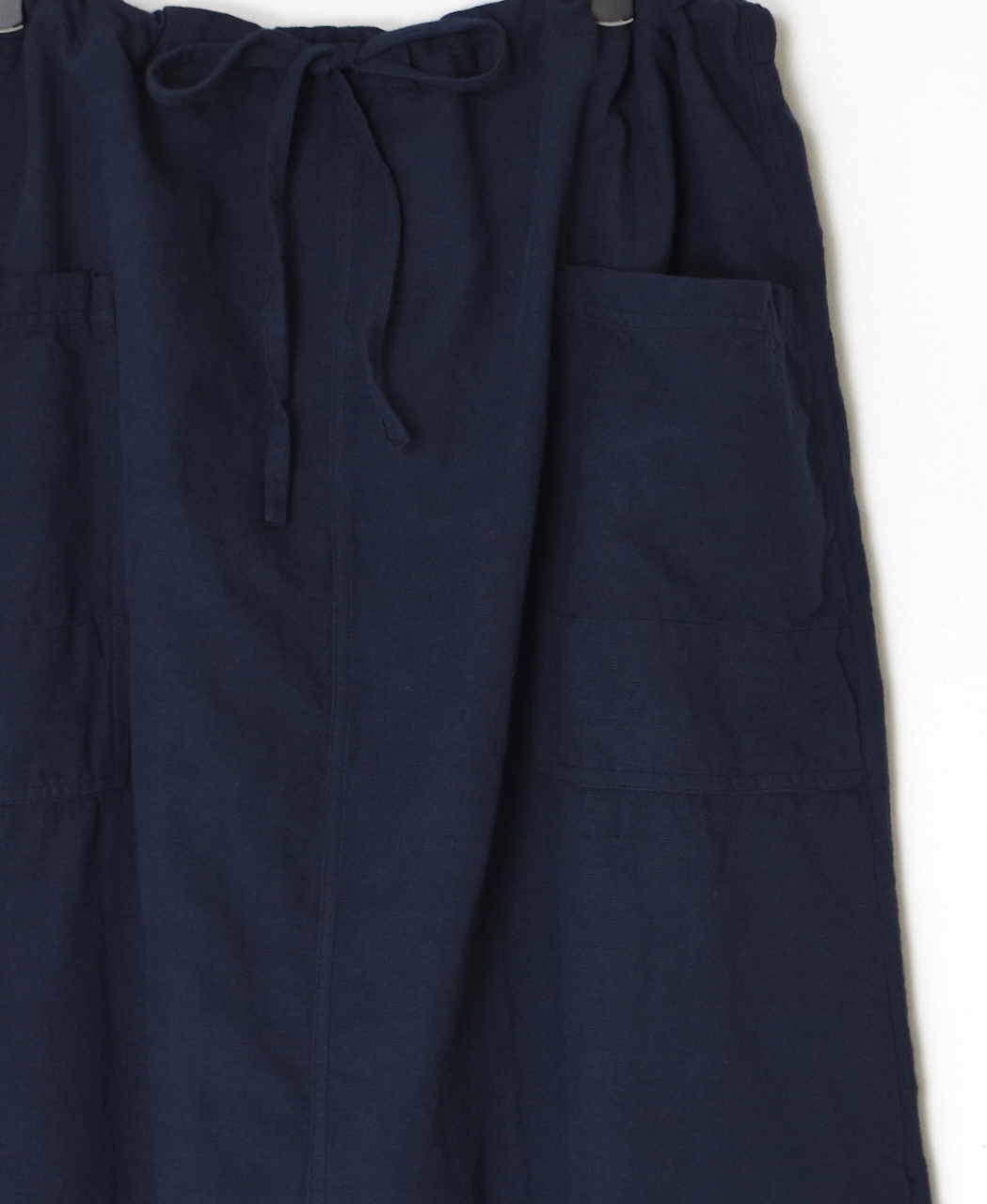 INHT2514CLD(スカート) COTTON LINEN PLAIN OVERDYE EASY SKIRT