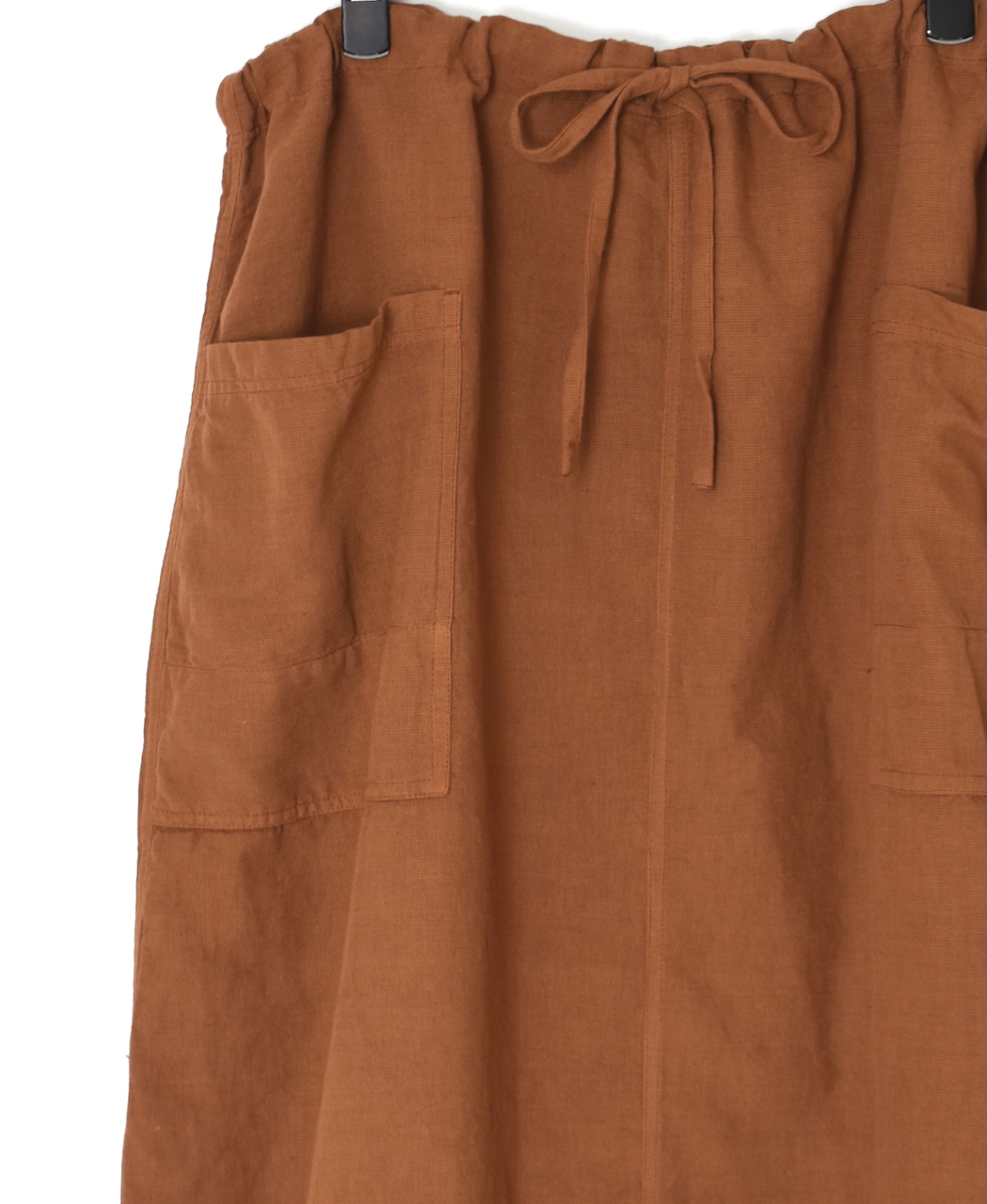 INHT2514CLD(スカート) COTTON LINEN PLAIN OVERDYE EASY SKIRT