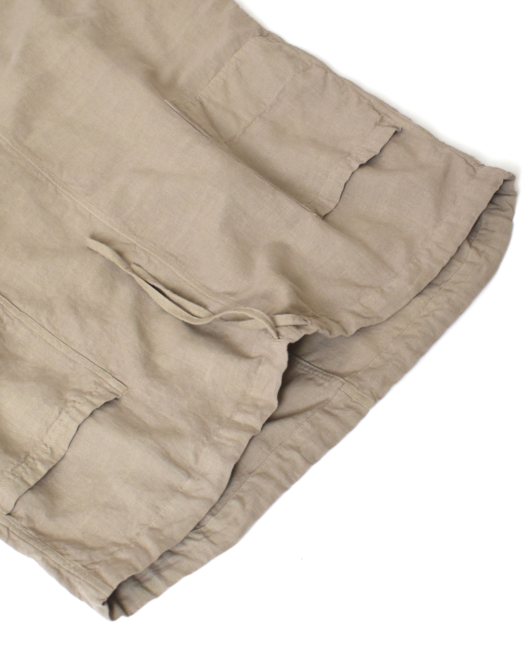 INHT2514CLD(スカート) COTTON LINEN PLAIN OVERDYE EASY SKIRT