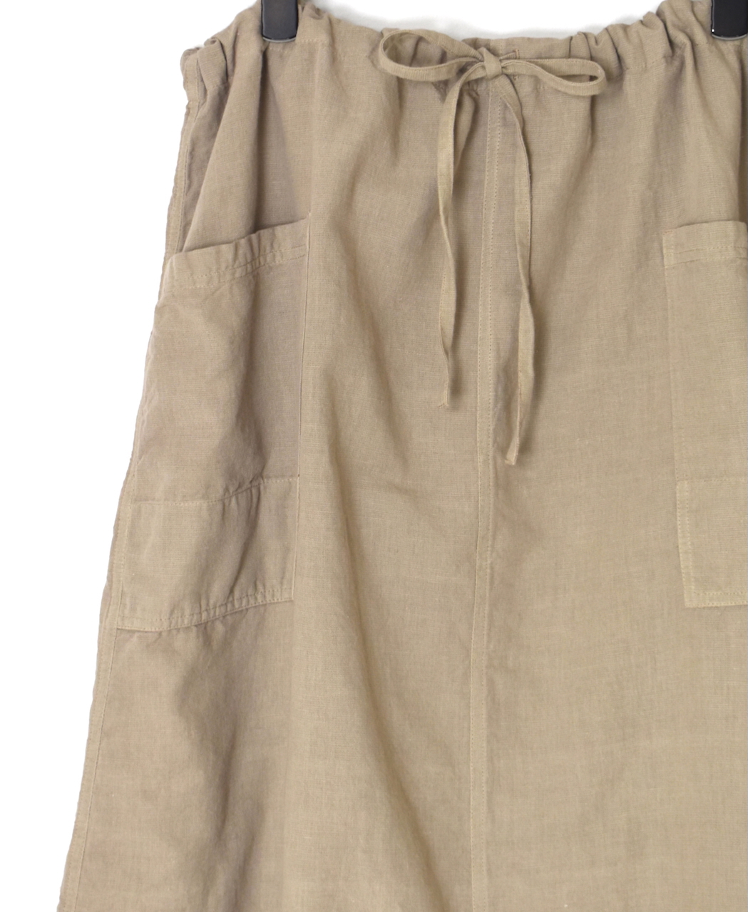 INHT2514CLD(スカート) COTTON LINEN PLAIN OVERDYE EASY SKIRT