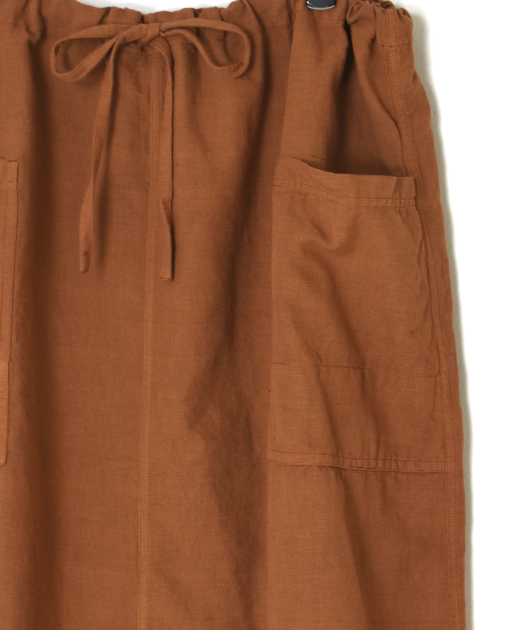 INHT2514CLD(スカート) COTTON LINEN PLAIN OVERDYE EASY SKIRT