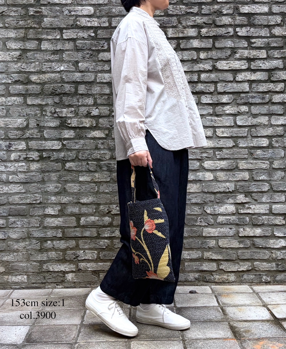 GNMDS2501CL (パンツ) 5.1oz WASHED COTTON / LINEN DENIM TAPERED EASY PANTS