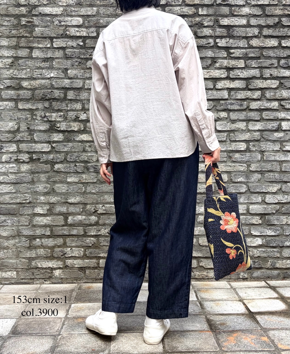 GNMDS2501CL (パンツ) 5.1oz WASHED COTTON / LINEN DENIM TAPERED EASY PANTS