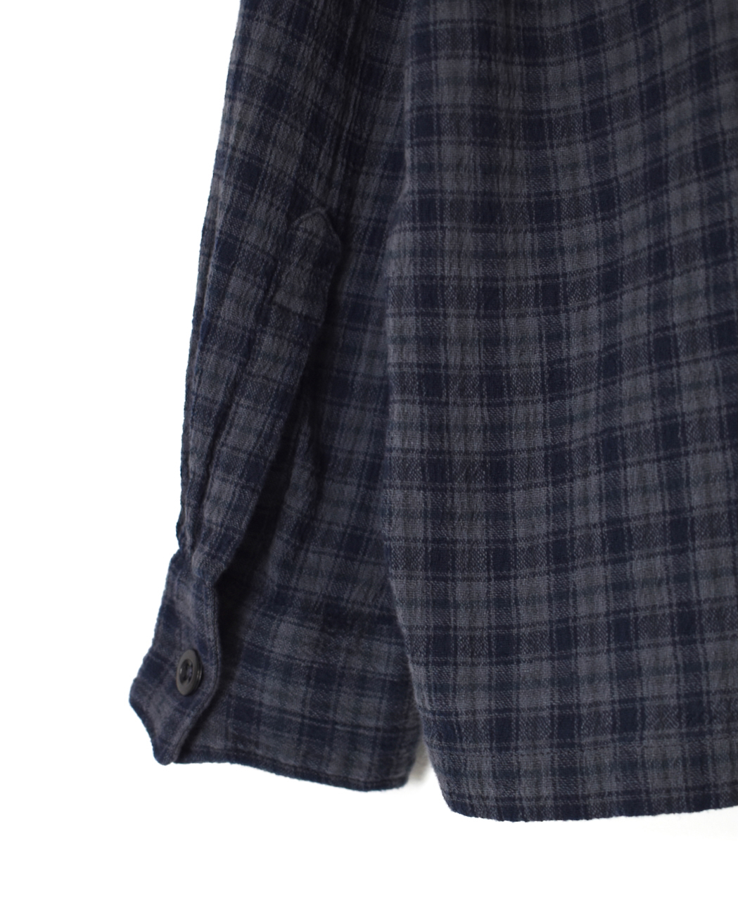 INHT2512CCD(シャツ) COTTON CHECK OVERDYE ONE-UP COLLAR SHIRT