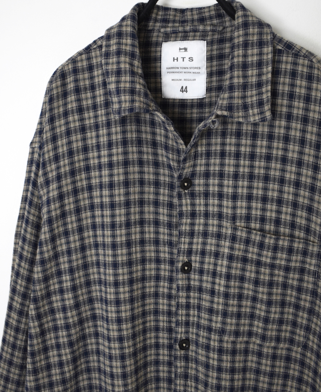 INHT2512CCD(シャツ) COTTON CHECK OVERDYE ONE-UP COLLAR SHIRT