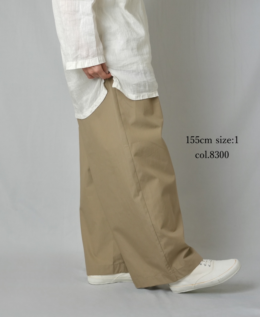 GNMDS2502CW(パンツ) COTTON DYED WEATHER 2TUCK WIDE EASY PANTS