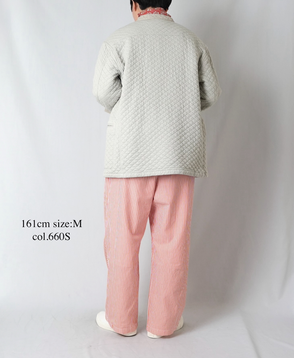 NVL2523(パンツ) POPLIN STRIPE EASY PANTS