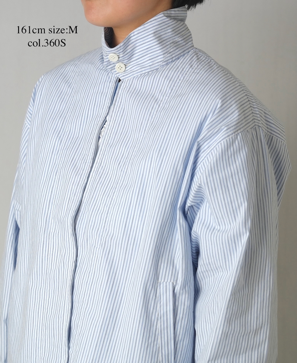 NVL2611(ジャケット) POPLIN STRIPE DRIZZLER JACKET