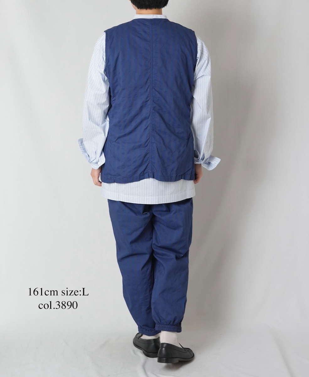 NVL2503PSD(パンツ) POPLIN WIDE STRIPE (OVERDYE) EASY PANTS