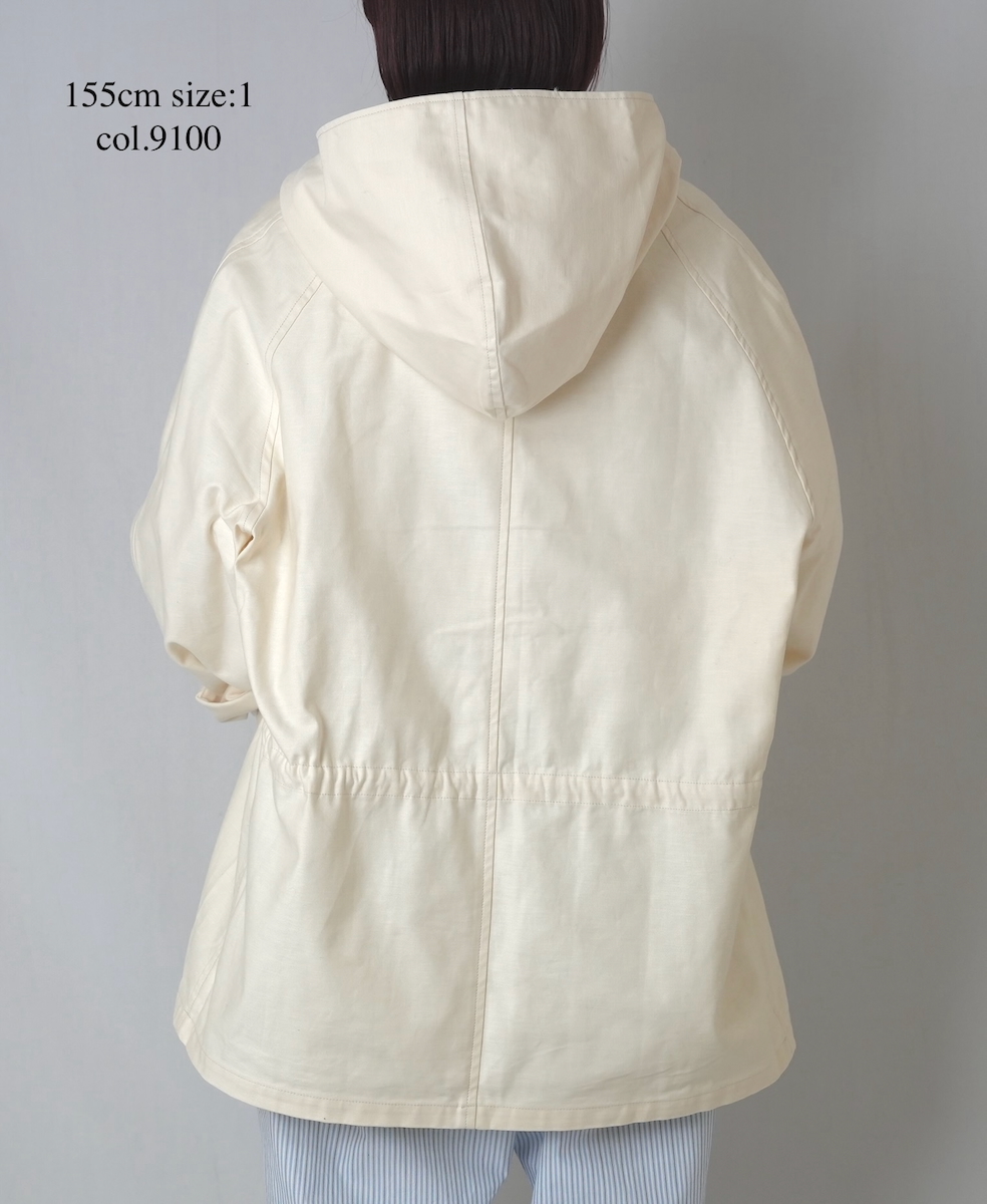 GNAM2352 (ジャケット) BACK SATIN HOODED PULLOVER JACKET