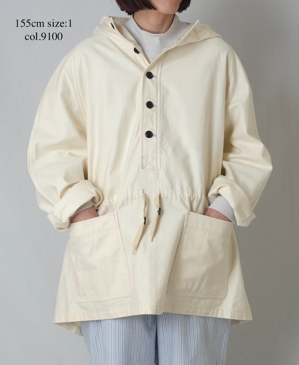GNAM2352 (ジャケット) BACK SATIN HOODED PULLOVER JACKET