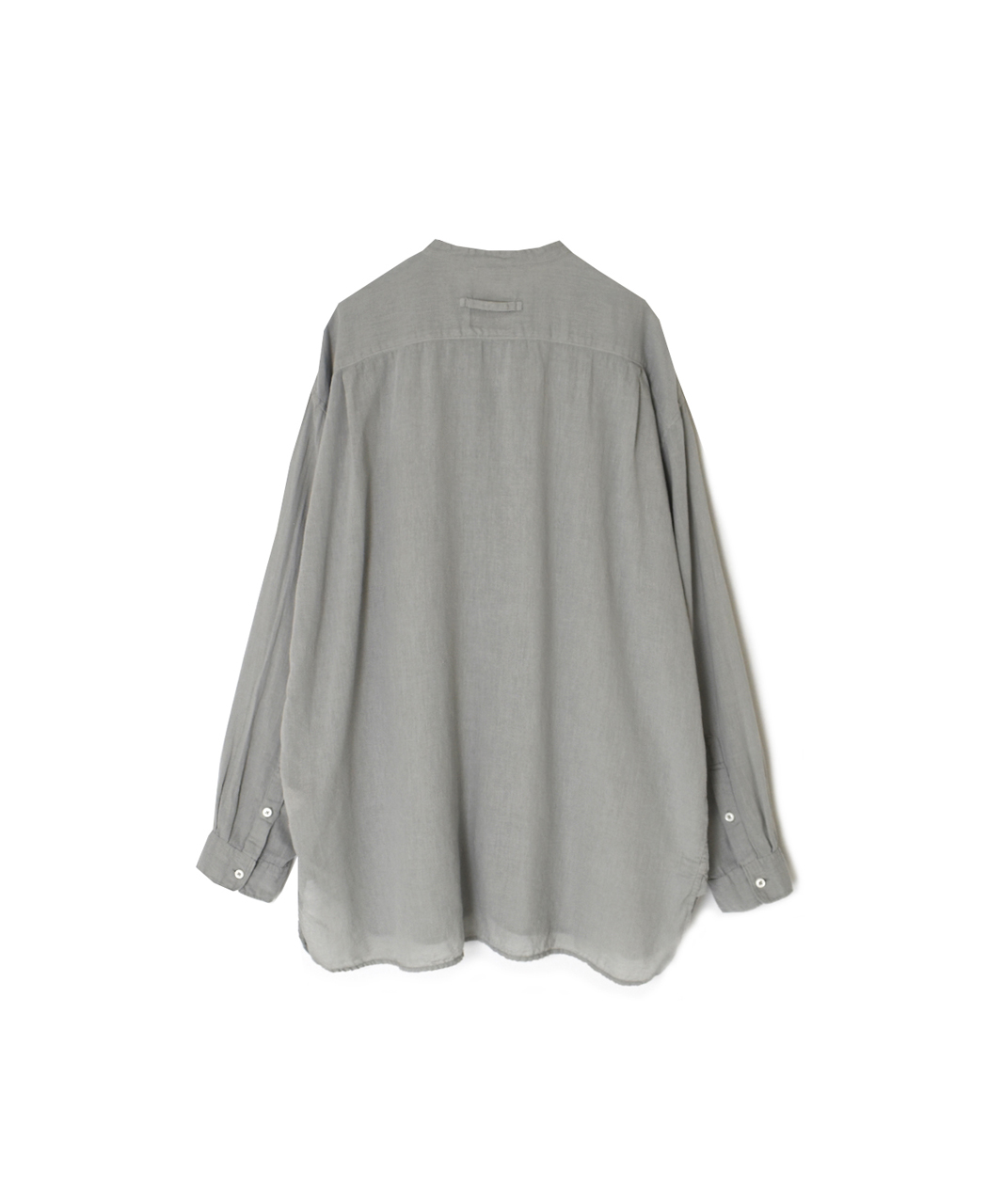 INAM2501G3D(シャツ) 30s GAUZE PLAIN OVERDYE UTILITY BANDED COLLAR SHIRT