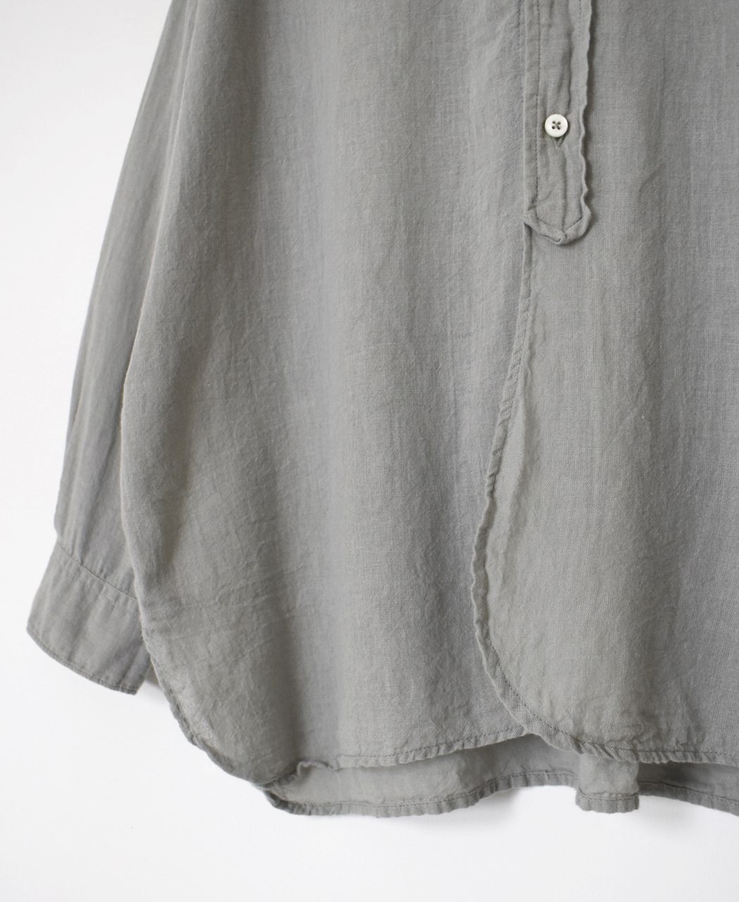 INAM2501G3D(シャツ) 30s GAUZE PLAIN OVERDYE UTILITY BANDED COLLAR SHIRT