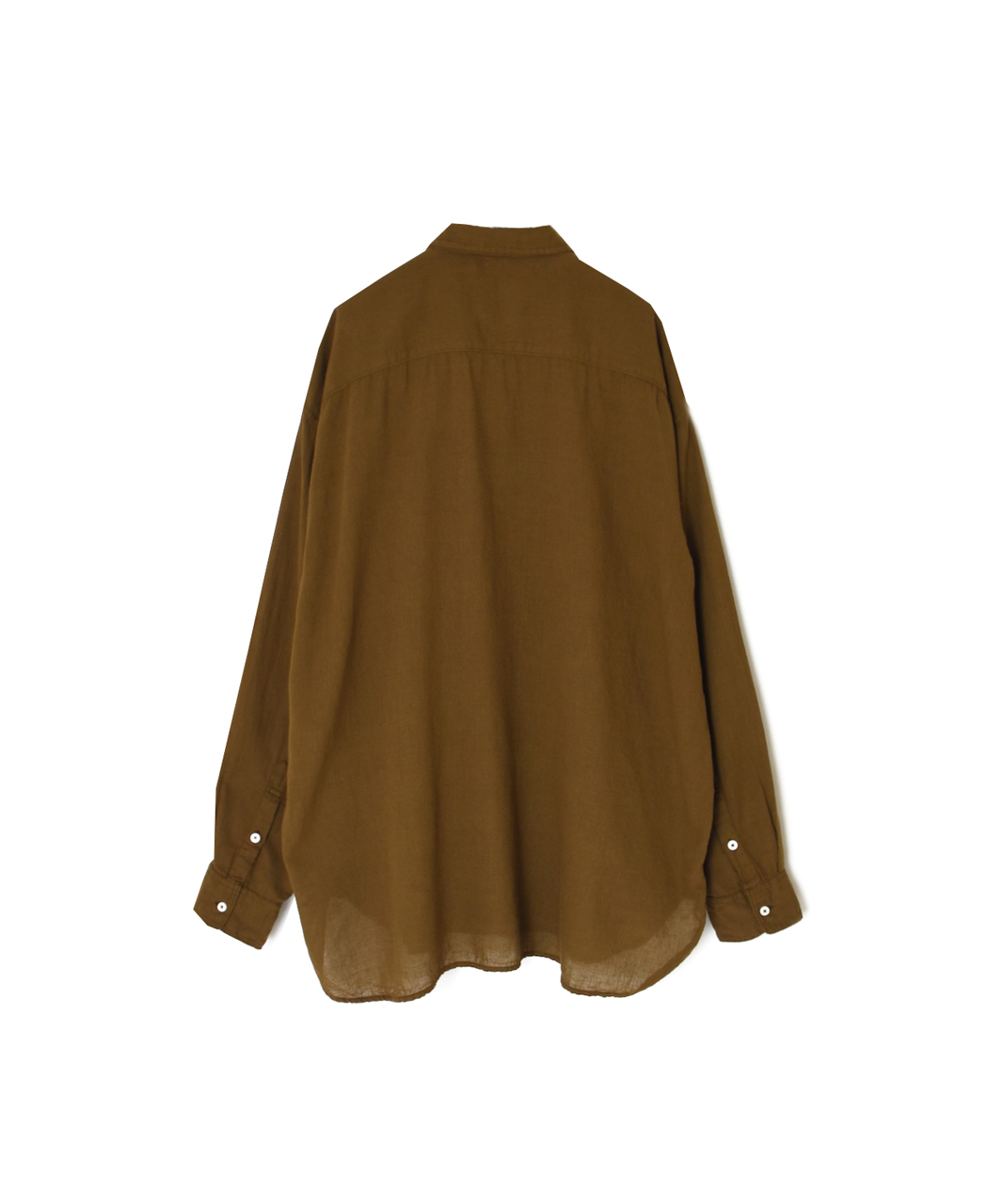 INAM2502G3D(シャツ) 30s GAUZE PLAIN OVERDYE UTILITY REGULAR COLLAR SHIRT