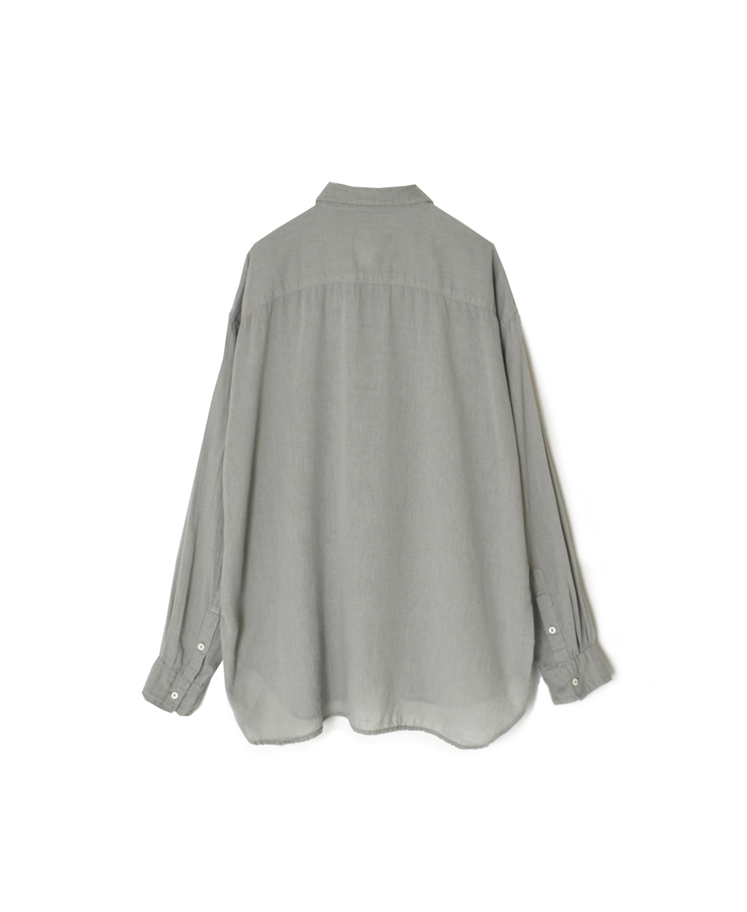 INAM2502G3D(シャツ) 30s GAUZE PLAIN OVERDYE UTILITY REGULAR COLLAR SHIRT