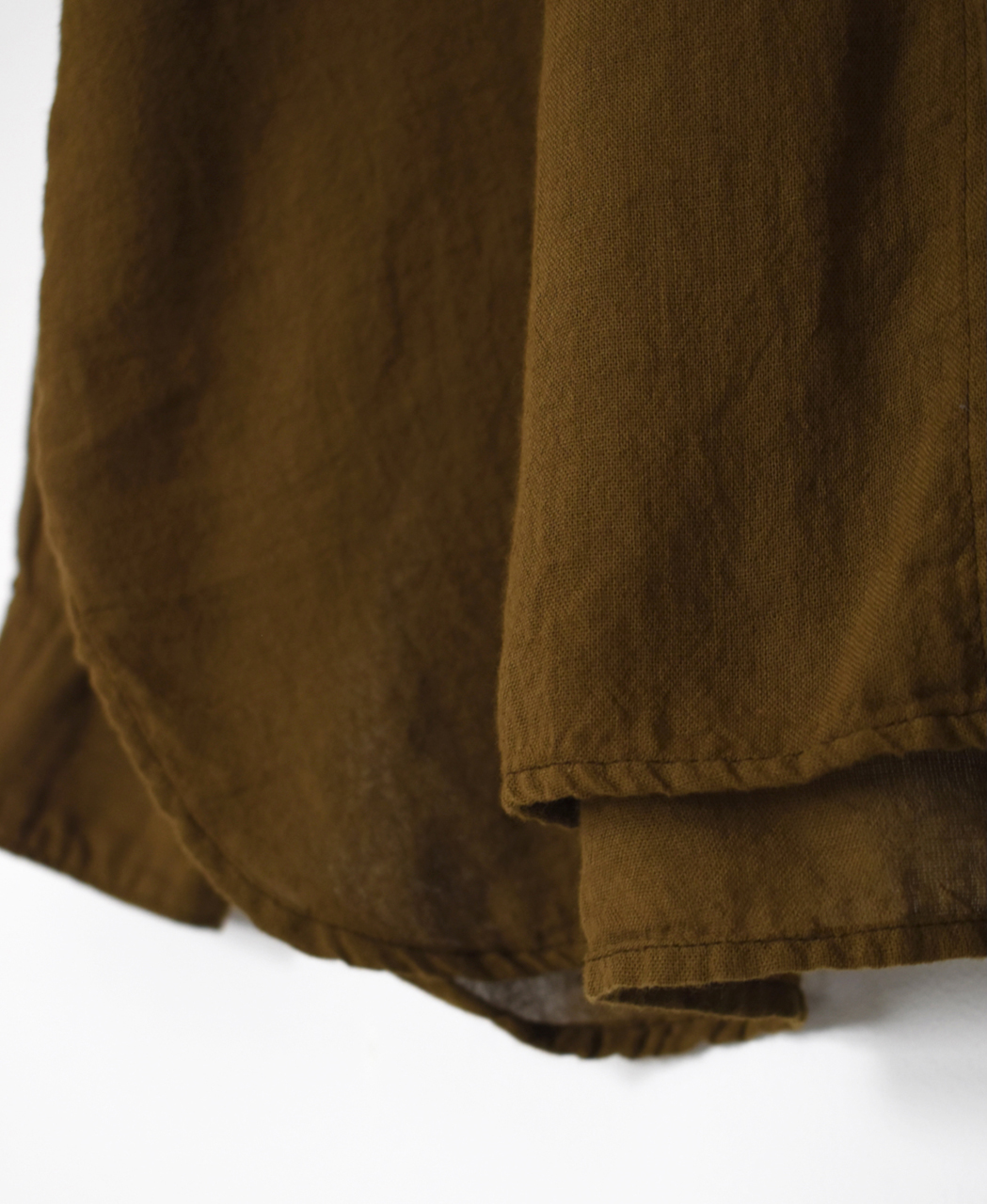 INAM2502G3D(シャツ) 30s GAUZE PLAIN OVERDYE UTILITY REGULAR COLLAR SHIRT