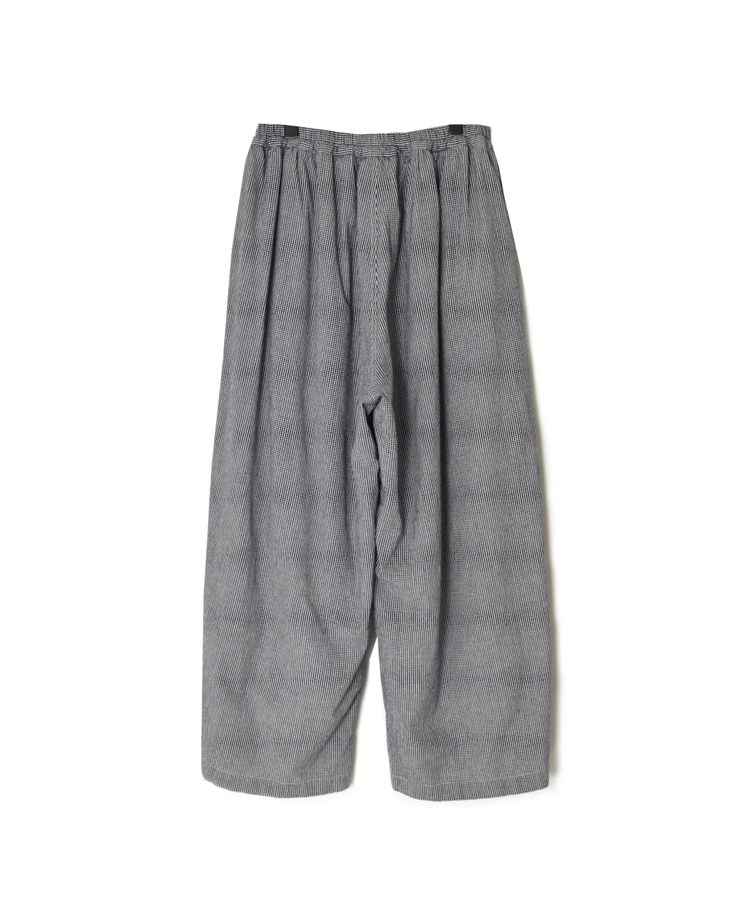 INAM2505C(パンツ) SEERSUCKER GINGHAM CHECK GATHERED EASY PANTS WITH LINING