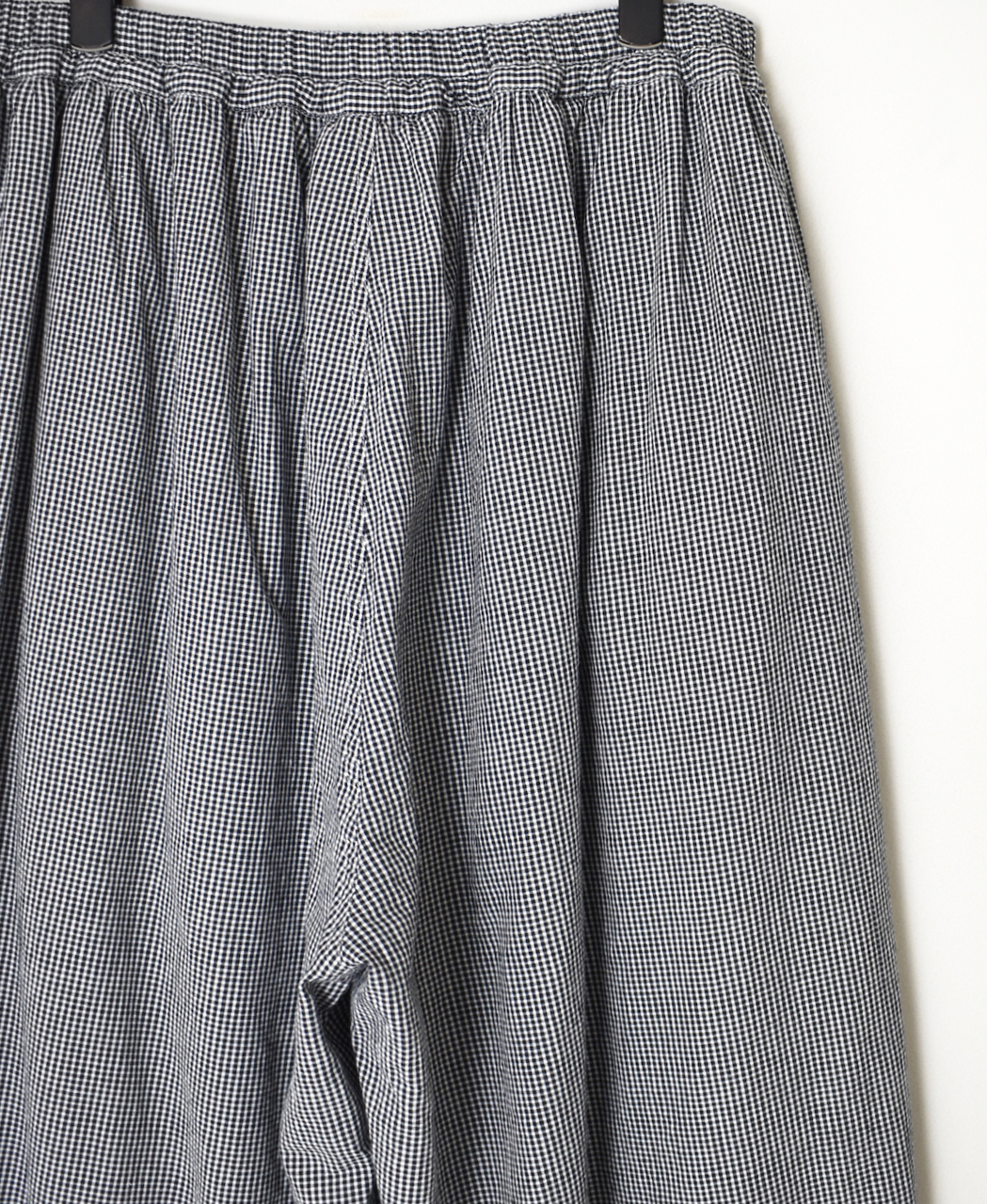 INAM2505C(パンツ) SEERSUCKER GINGHAM CHECK GATHERED EASY PANTS WITH LINING