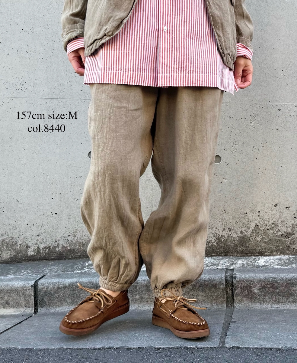 NVL2503LD (パンツ) 50'S LINEN PLAIN (OVERDYE) EASY PANTS