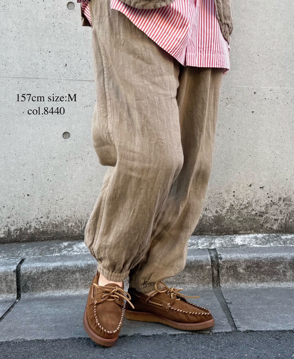 NVL2503LD (パンツ) 50'S LINEN PLAIN (OVERDYE) EASY PANTS