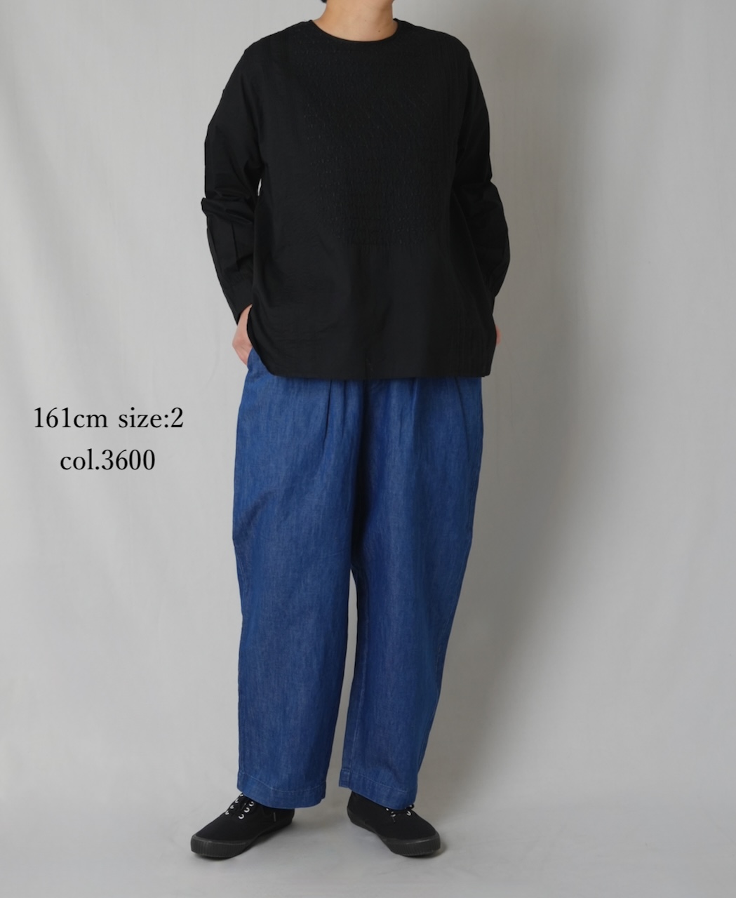 GNMDS2501CL (パンツ) 5.1oz WASHED COTTON / LINEN DENIM TAPERED EASY PANTS