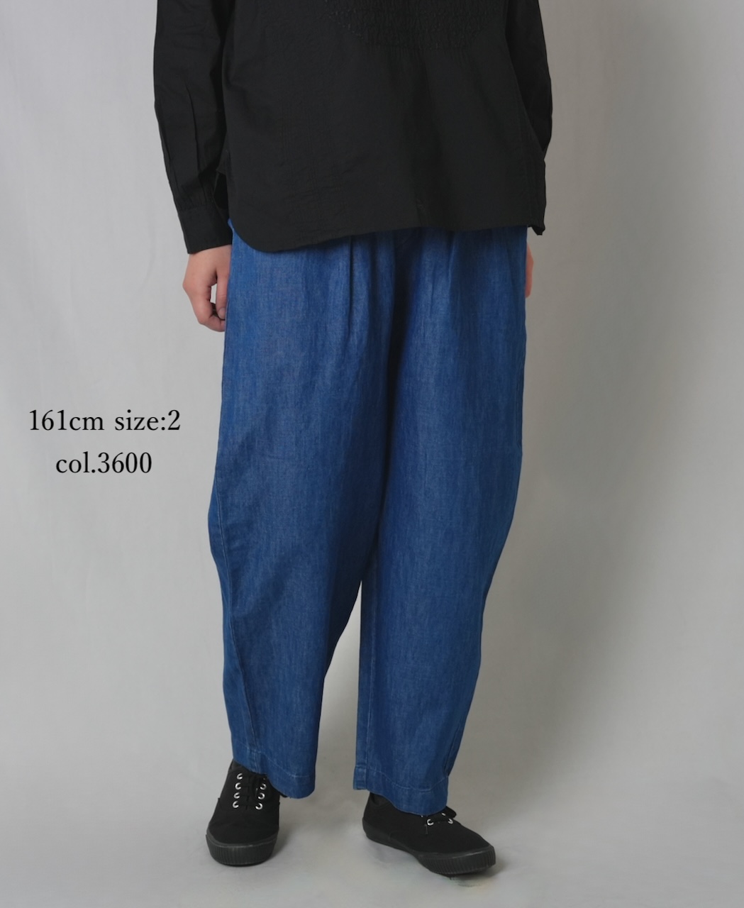 GNMDS2501CL (パンツ) 5.1oz WASHED COTTON / LINEN DENIM TAPERED EASY PANTS