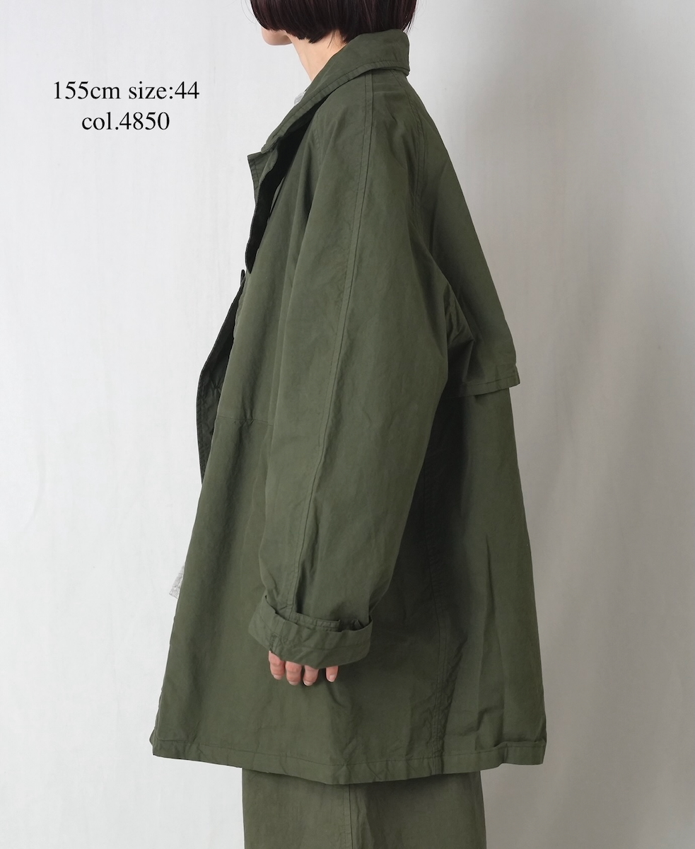NHT2352TC (コート) LIGHT WEIGHT COTTON OVERDYE BALMACAAN SHORT COAT