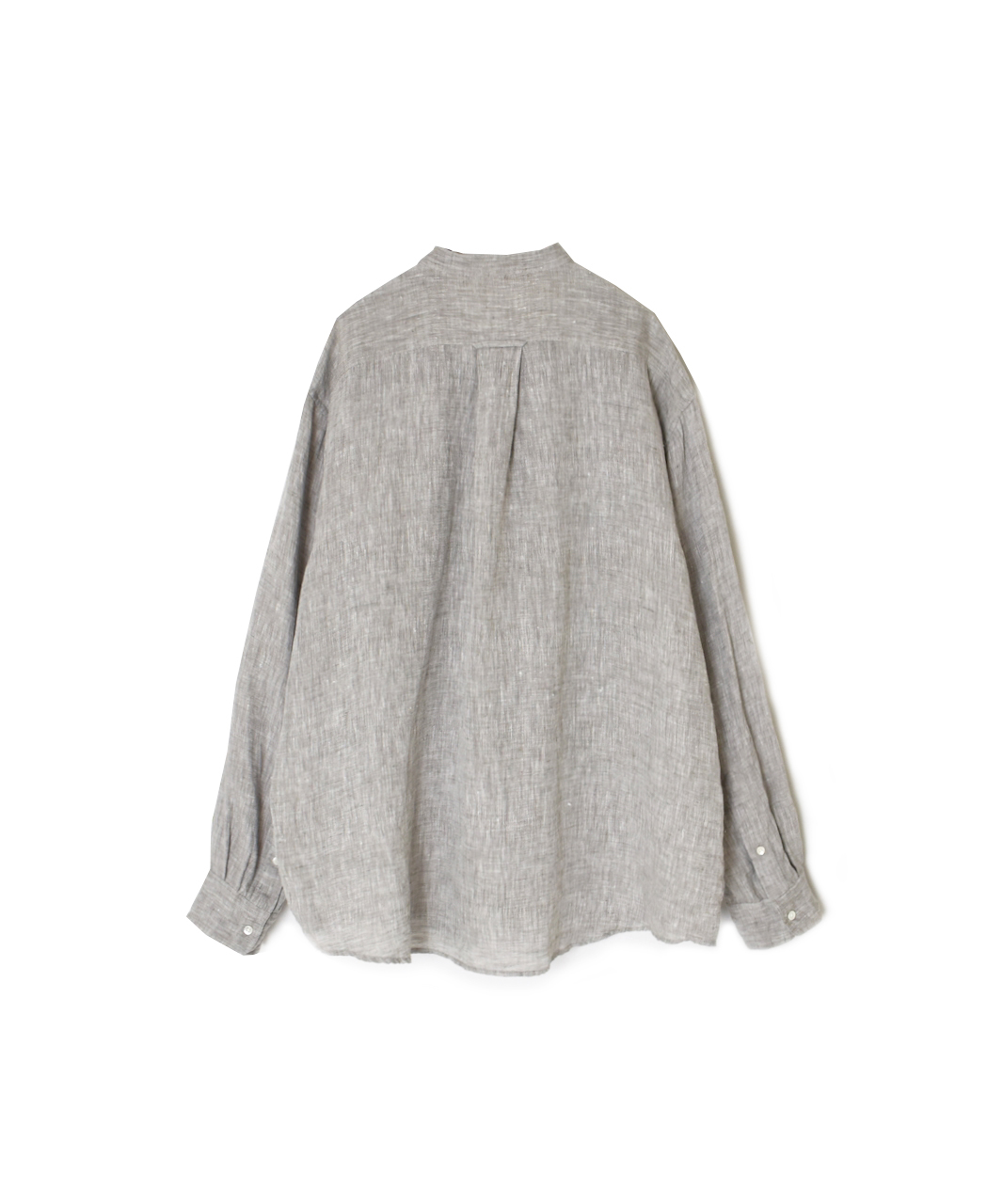 NVL1951LW(シャツ) 60s LINEN CHAMBRAY BANDED COLLAR L/SH OVERSIZED SHIRT