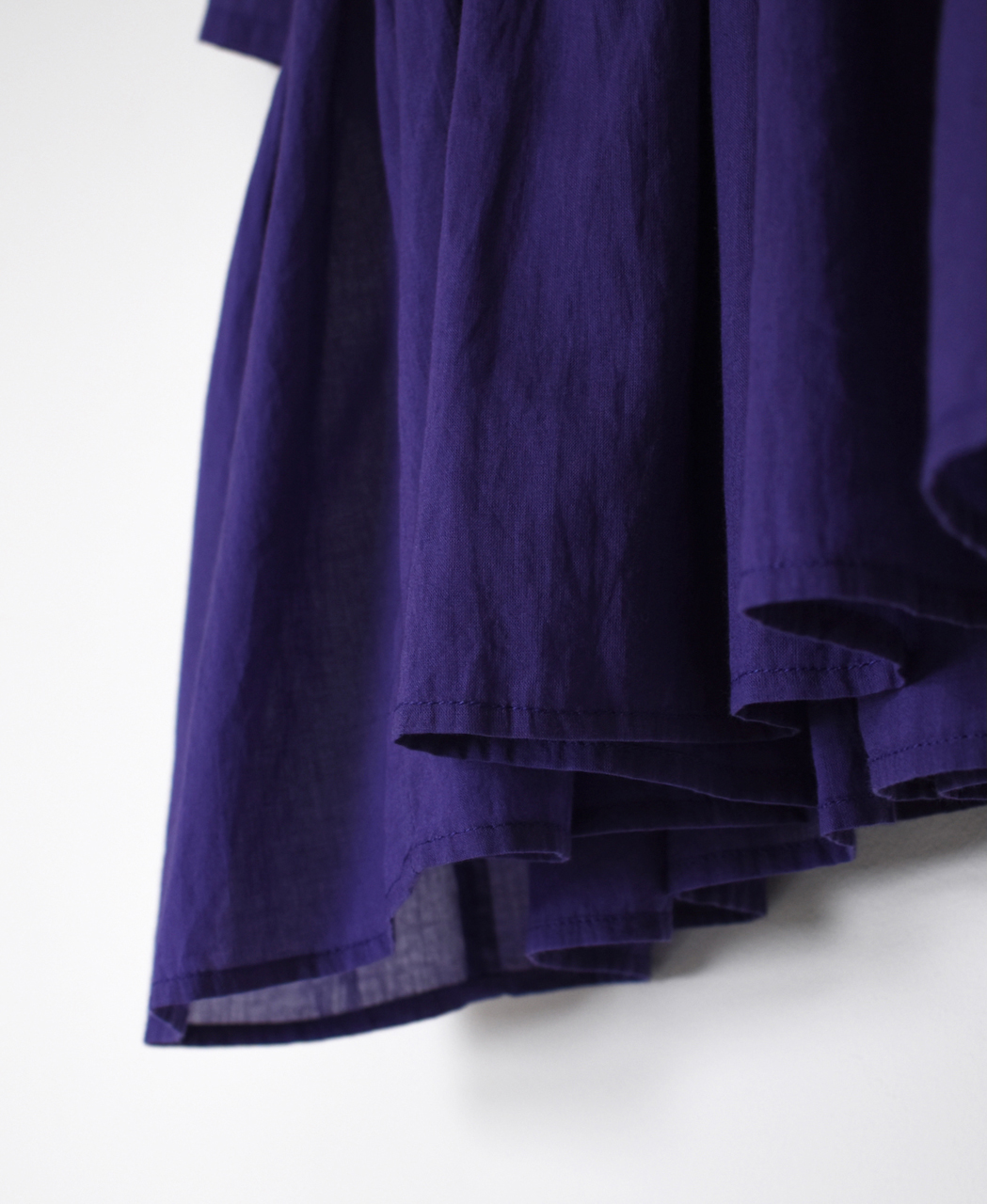 NMDS26241(シャツ) 80s ORGANIC COTTON VOILE CREW-NECK PULLOVER HALF/SLEEVE SHIRT WITH MINI PINTUCK