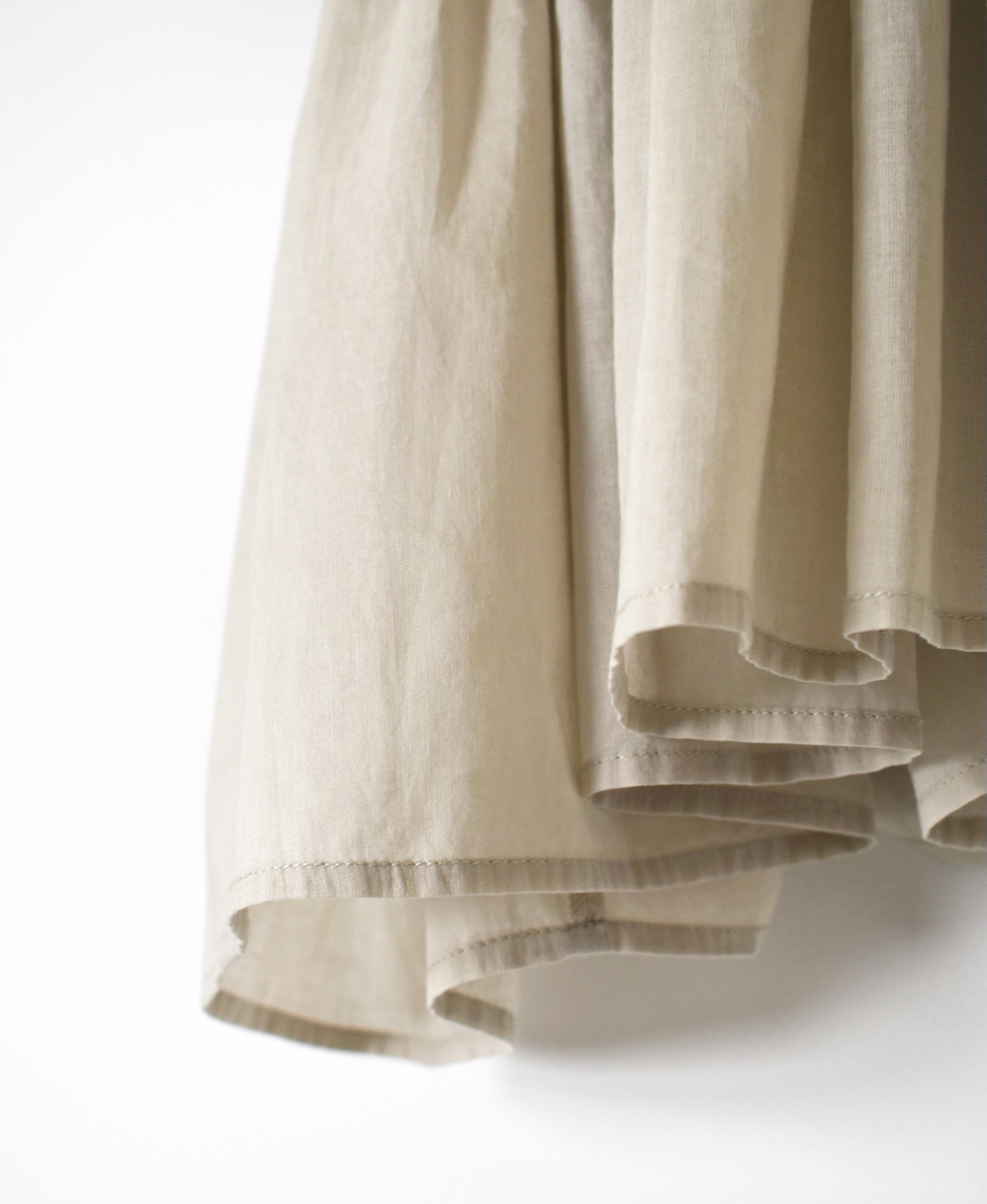 NMDS26241(シャツ) 80s ORGANIC COTTON VOILE CREW-NECK PULLOVER HALF/SLEEVE SHIRT WITH MINI PINTUCK