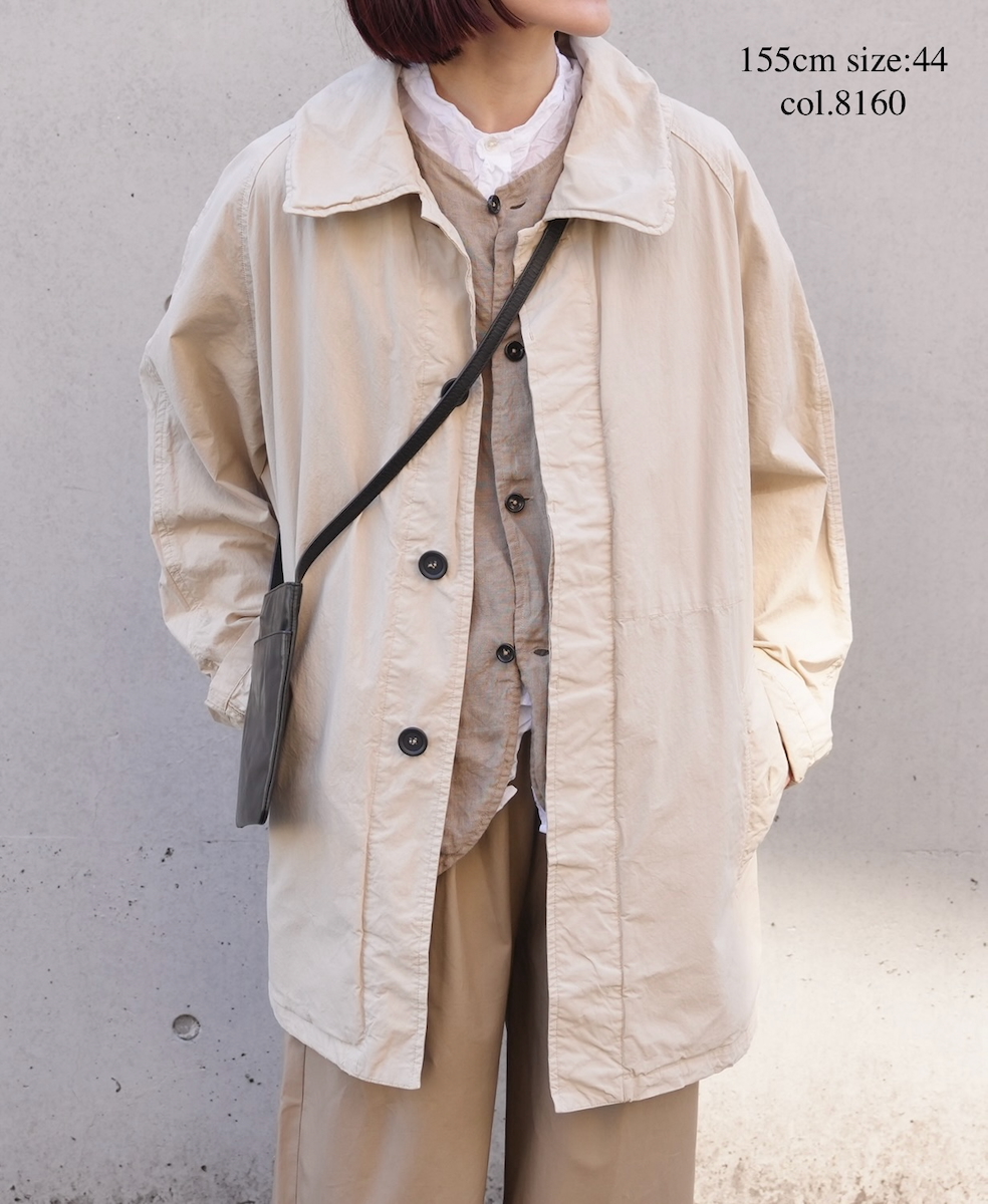 NHT2352TC (コート) LIGHT WEIGHT COTTON OVERDYE BALMACAAN SHORT COAT
