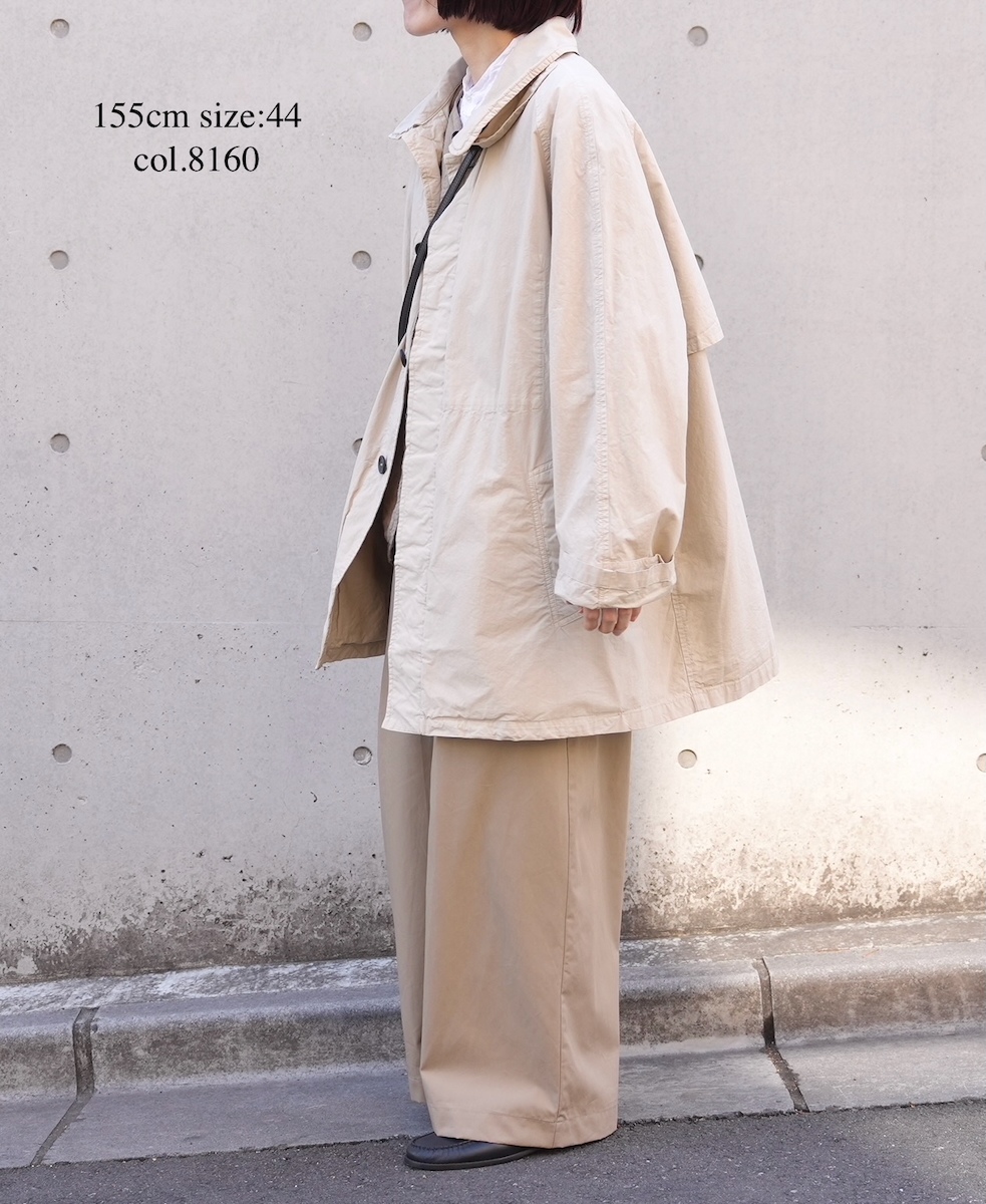 NHT2352TC (コート) LIGHT WEIGHT COTTON OVERDYE BALMACAAN SHORT COAT