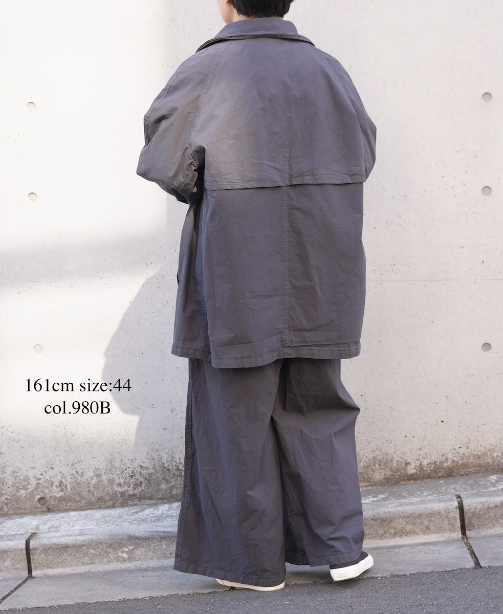 NHT2352TC (コート) LIGHT WEIGHT COTTON OVERDYE BALMACAAN SHORT COAT