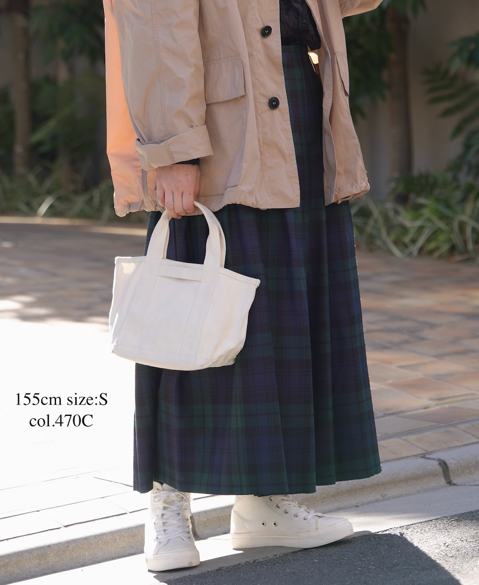 NOD0853 (スカート) WORSTED WOOL LOW WAIST PLEATS WRAP SKIRT LENGTH 80cm (WITH PIN)