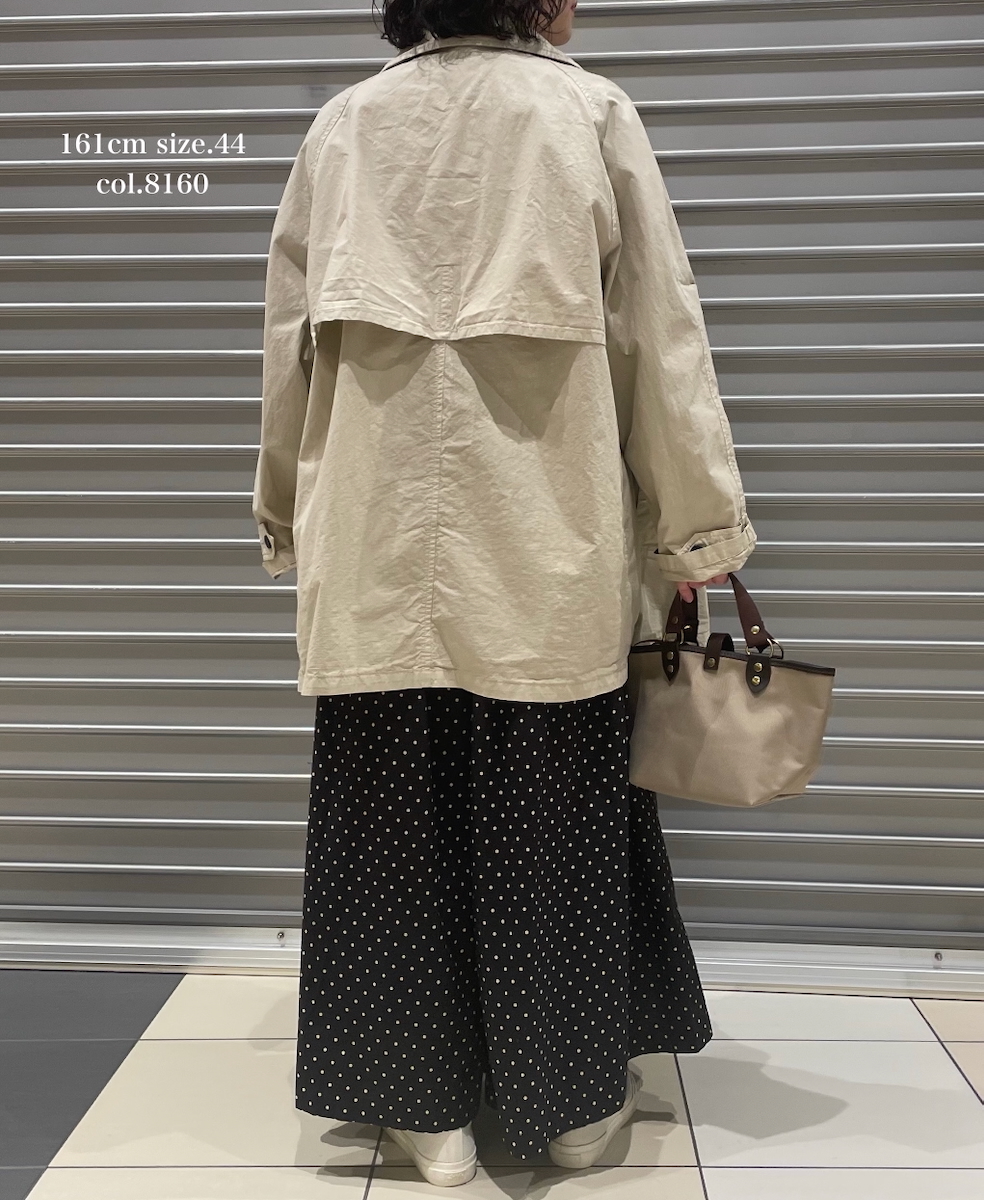 NHT2352TC (コート) LIGHT WEIGHT COTTON OVERDYE BALMACAAN SHORT COAT