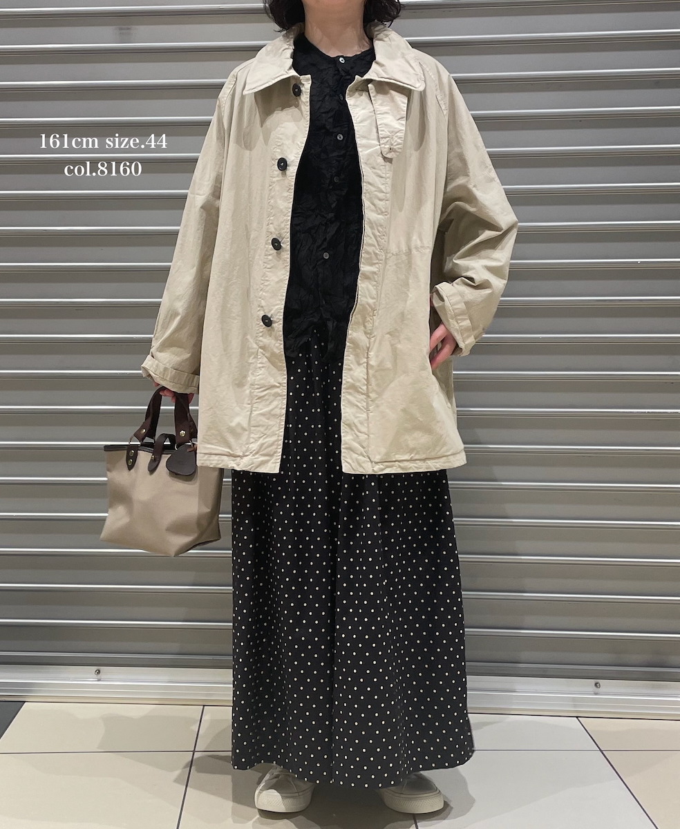 NHT2352TC (コート) LIGHT WEIGHT COTTON OVERDYE BALMACAAN SHORT COAT