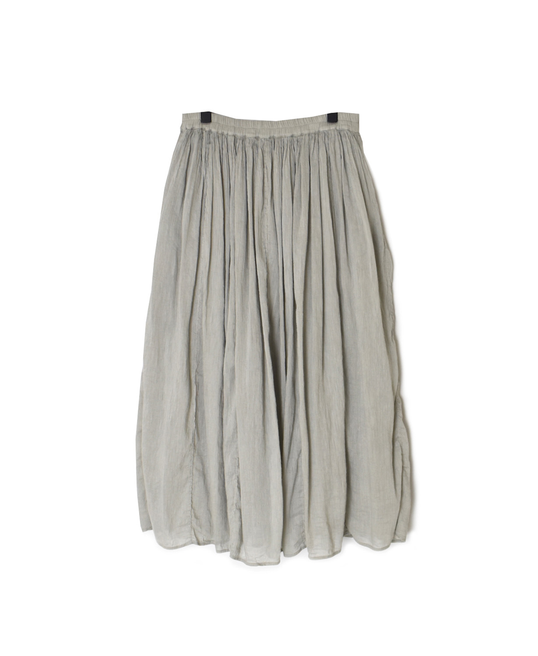 INMDS26012D(スカート) 60s AUTO LOOM LINEN/COTTON PLAIN(OVERDYE) GATHERED SKIRT