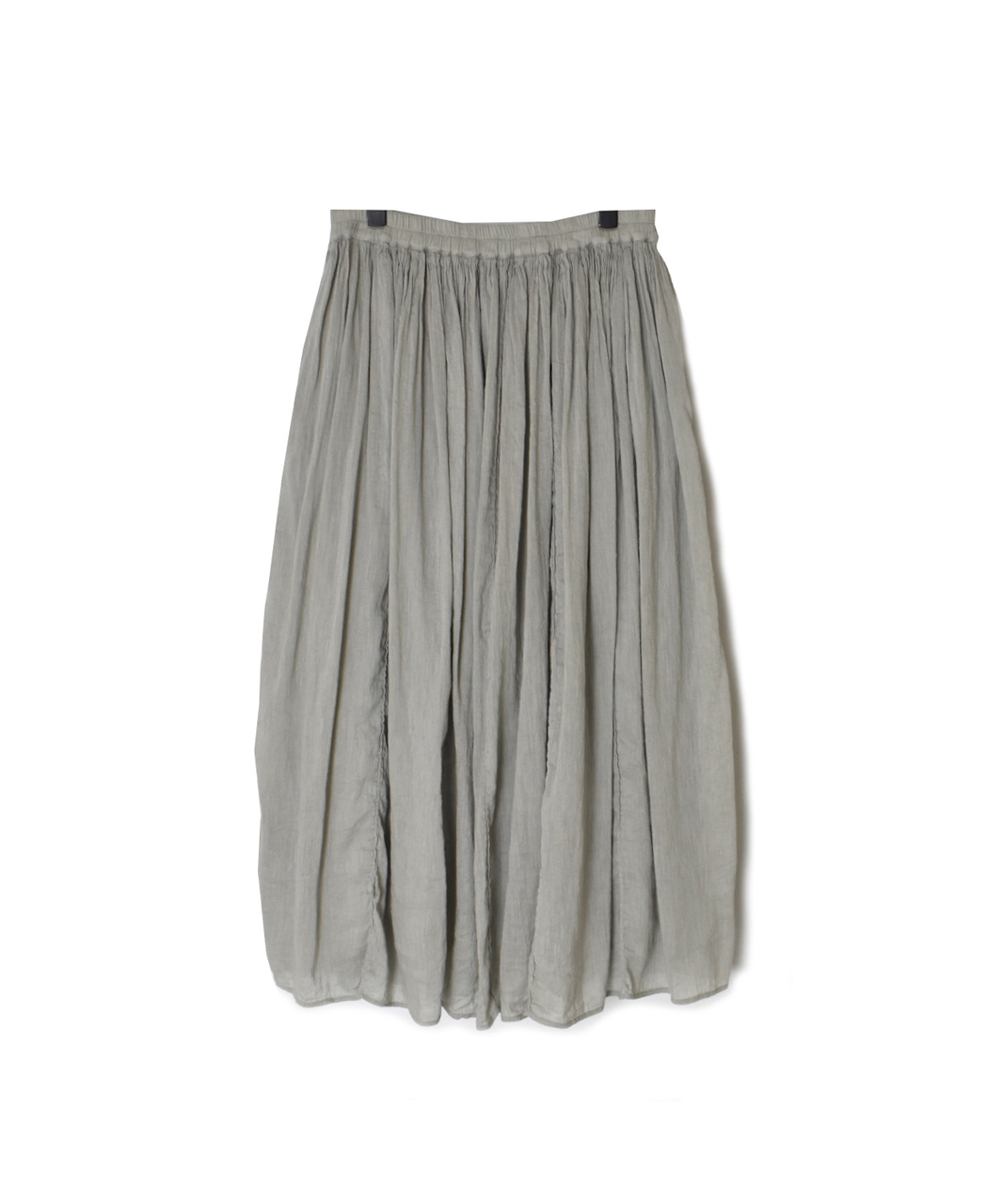 INMDS26012D(スカート) 60s AUTO LOOM LINEN/COTTON PLAIN(OVERDYE) GATHERED SKIRT