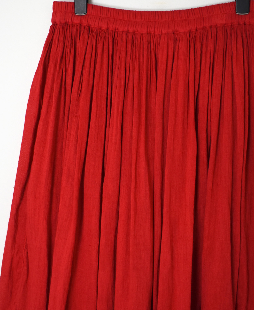 INMDS26012D(スカート) 60s AUTO LOOM LINEN/COTTON PLAIN(OVERDYE) GATHERED SKIRT